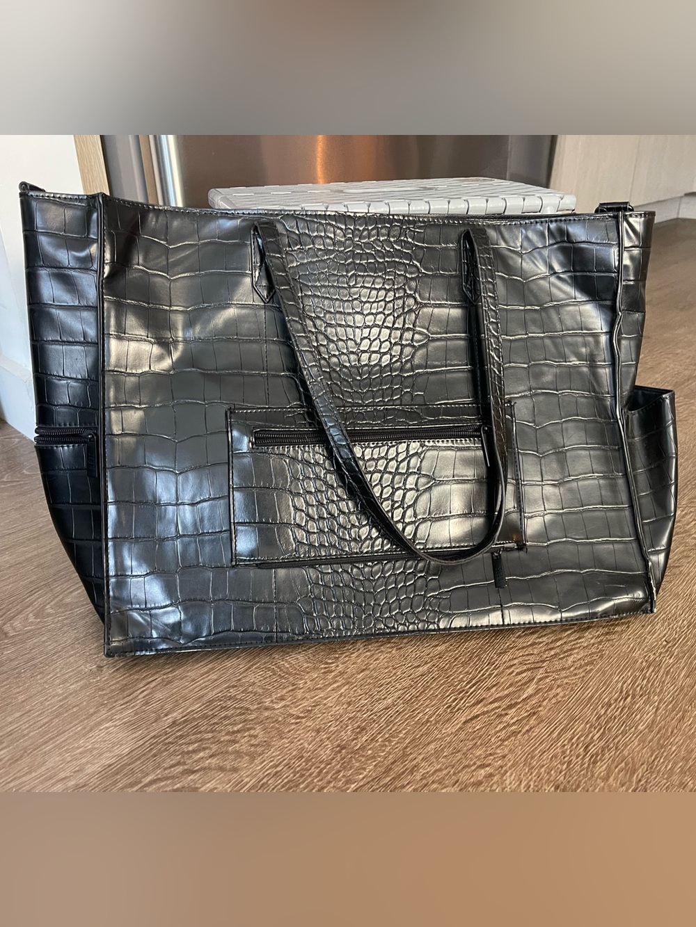 BÉIS The Work Tote - Black Croc